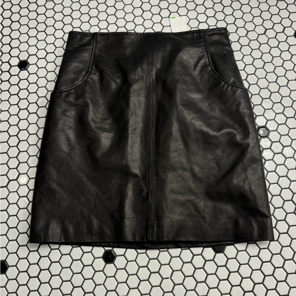 NWT June leather skirt size 6 a-line